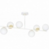 Floki VI white glass balls semi flush ceiling light Emibig