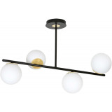 Floki IV white&amp;black glass balls semi flush ceiling light Emibig