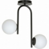 Kalf II white&amp;black glass balls semi flush ceiling light Emibig