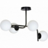 Kalf 72 white&amp;black glass balls semi flush ceiling light Emibig