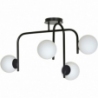 Kalf 91 white&amp;black glass balls semi flush ceiling light Emibig