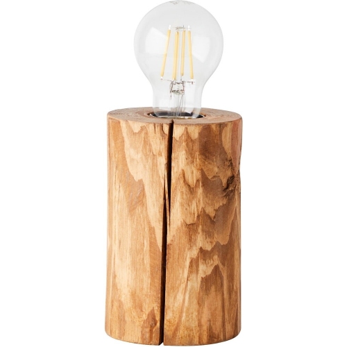 Trabo High pine wooden table lamp Brilliant