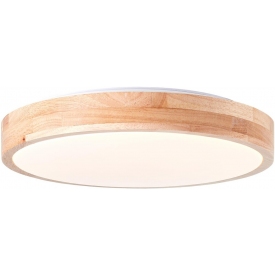 Slimline 34 LED wooden ceiling lamp Brilliant