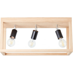 Nerea 52 oak wooden ceiling lamp Brilliant