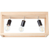 Nerea 52 oak wooden ceiling lamp Brilliant Nerea 52 oak wooden ceiling lamp Brilliant