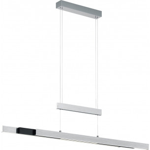 Trajan LED 150 brushed aluminium pendant lamp Trio