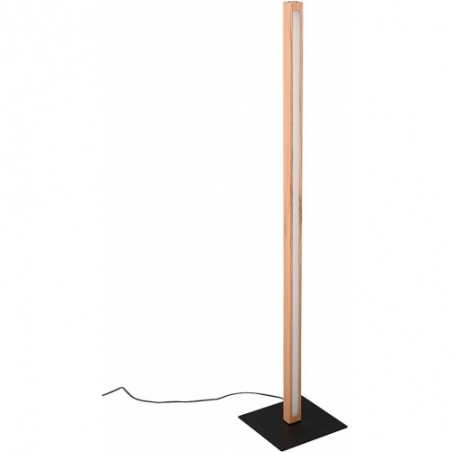 Bellari LED wooden floor lamp with dimmer Trio