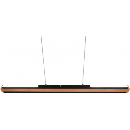 Stylowa Lampa wisząca drewniana Deacon 110 LED czarny mat Trio nad biurko i stół
