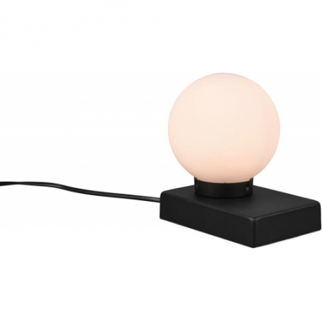 Davi white&amp;black glass ball table lamp Reality