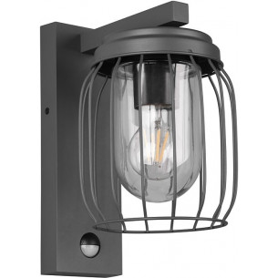 Tuela anthracite solar wall lamp with sensor Trio