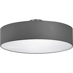 Hotel 50 nickel matt&amp;grey ceiling lamp with shade Trio