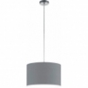 Hotel 40 nickel matt&amp;grey pendant lamp with shade Trio