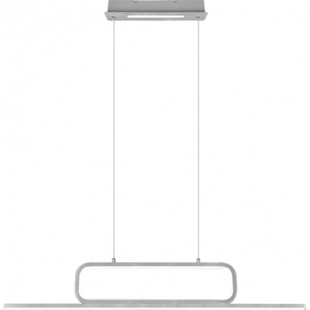 Stylowa Lampa wisząca nowoczesna Aick LED 110 aluminium szczotkowane Trio nad biurko i stół