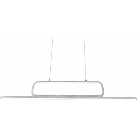 Stylowa Lampa wisząca nowoczesna Aick LED 110 aluminium szczotkowane Trio nad biurko i stół