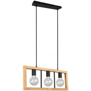 Agra 60 wooden pendant lamp Trio