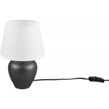 Abby 26 nickel&amp;white ceramic table lamp Reality