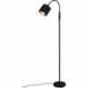 Tommy black&amp;gold floor lamp with shade Reality