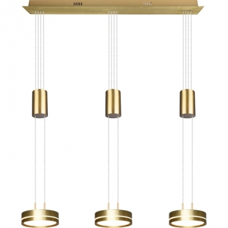 Franklin III LED brass pendant lamp Trio
