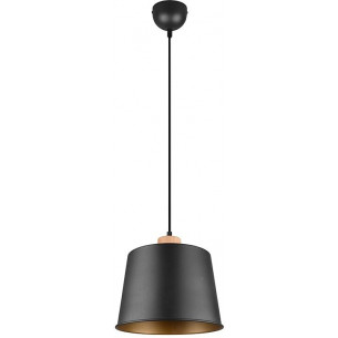 Stylowa Lampa wisząca loft Harris 26 czarny mat Trio do salonu, jadalni i kuchni