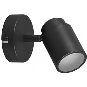 Angelo black loft bathroom wall lamp Trio