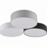 Lugano 65 white&amp;grey&amp;black ceiling lamp with shade Trio
