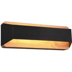 Arino Long wood&amp;black wall lamp Trio