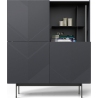 Jukebox 121 graphite cabinet with shelfs Midsty