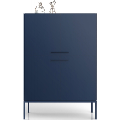 Intre 100 dark blue cabinet with shelfs Midsty