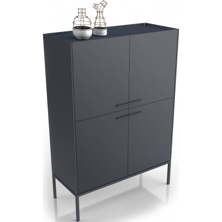 Intre 100 graphite cabinet with shelfs Midsty