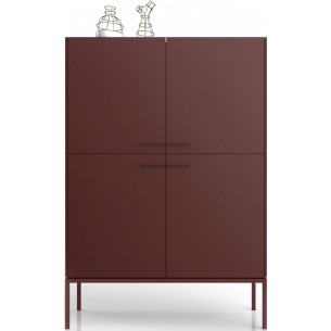 Intre 100 maroon cabinet with shelfs Midsty