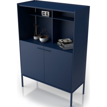 Demi 100 dark blue cabinet with shelfs Midsty