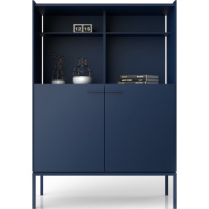 Demi 100 dark blue cabinet with shelfs Midsty