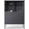Demi 100 graphite cabinet with shelfs Midsty