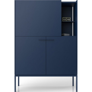 Barr 100 dark blue cabinet with shelfs Midsty