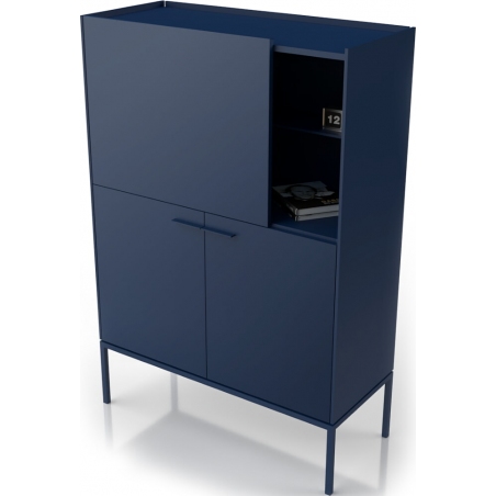 Barr 100 dark blue cabinet with shelfs Midsty