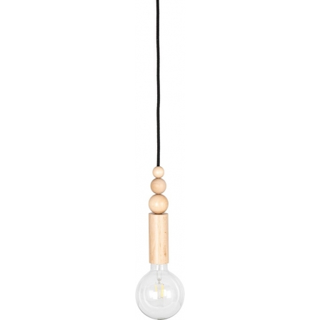 Loft Rullo wooden pendant lamp Kolorowe kable