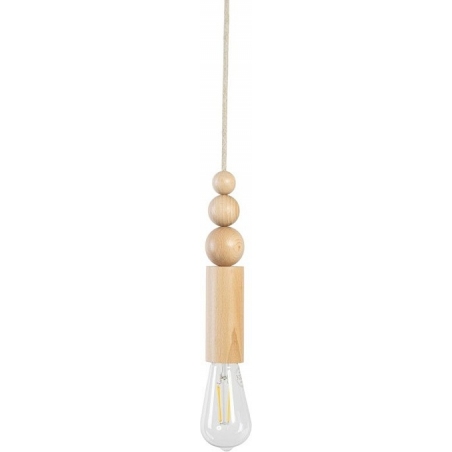Loft Rullo wooden pendant lamp  Kolorowe kable