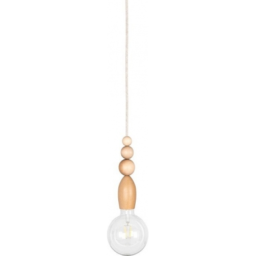 Loft Pallo wooden pendant lamp Kolorowe kable