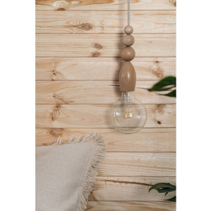 Loft Pallo wooden pendant lamp Kolorowe Kable