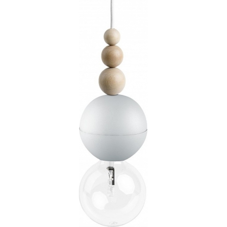 Lampa wisząca żarówka na kablu Loft Bala biały/biały bez Kolorowe kable do sypialni i kuchni