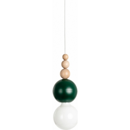 Loft Bala dark green&amp;elderberry "bulb" pendant lamp Kolorowe kable