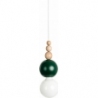 Loft Bala dark green&amp;elderberry "bulb" pendant lamp Kolorowe kable