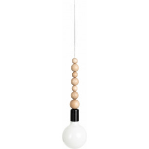 Loft Sfarer black&white pearl "bulb" scandinavian pendant lamp Kolorowe Kable