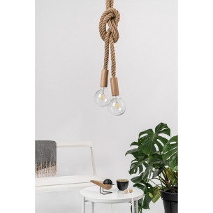 Lampa wiszące żarówki na sznurze Loft Eco Line B Kolorowe kable w stylu boho