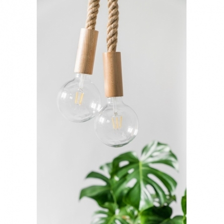 Lampa wiszące żarówki na sznurze Loft Eco Line B Kolorowe kable w stylu boho