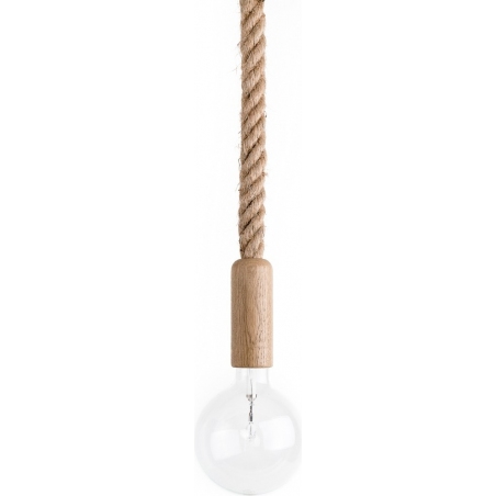 Lampa marynistyczna wisząca żarówka na sznurze Loft Ari biała Kolorowe kable do sypialni i przedpokoju