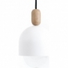 Lampa wisząca skandynawska Loft Ovoi 17 biały/węgiel kamienny Kolorowe kable do kuchni i sypialni