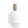Loft Ovoi 17 white pearl scandinavian pendant lamp Kolorowe kable
