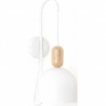 Ovoi white scandinavian hanging wall lamp Kolorowe kable