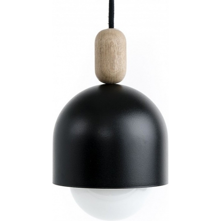 Lampa wisząca skandynawska Loft Ovoi II czarny/węgiel kamienny Kolorowe kable nad stół